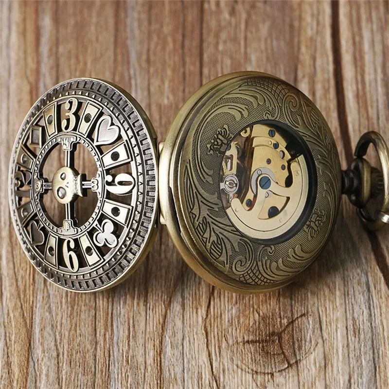 Montre de poche squelette tête - Pocket Watch Mechanical Skeleton Vintage avis et prix
