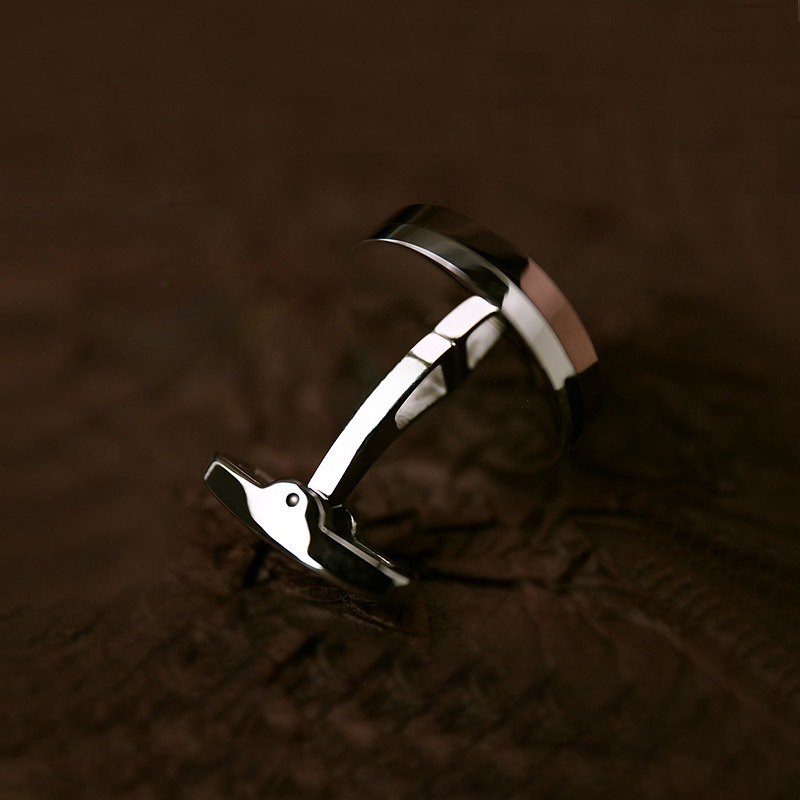 Lèvent de manchette d'horloge  - Cufflinks Men Stainless Steel Luxury avis et prix