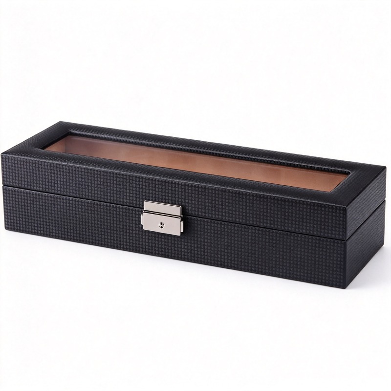 Boîte de rangement et de prése - Watch Display Storage Box Carbon Fiber avis et prix