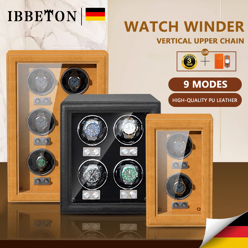 Montres de luxe en cuir PU équ - Watch Winder 4 Watches Automatic Silent avis et prix