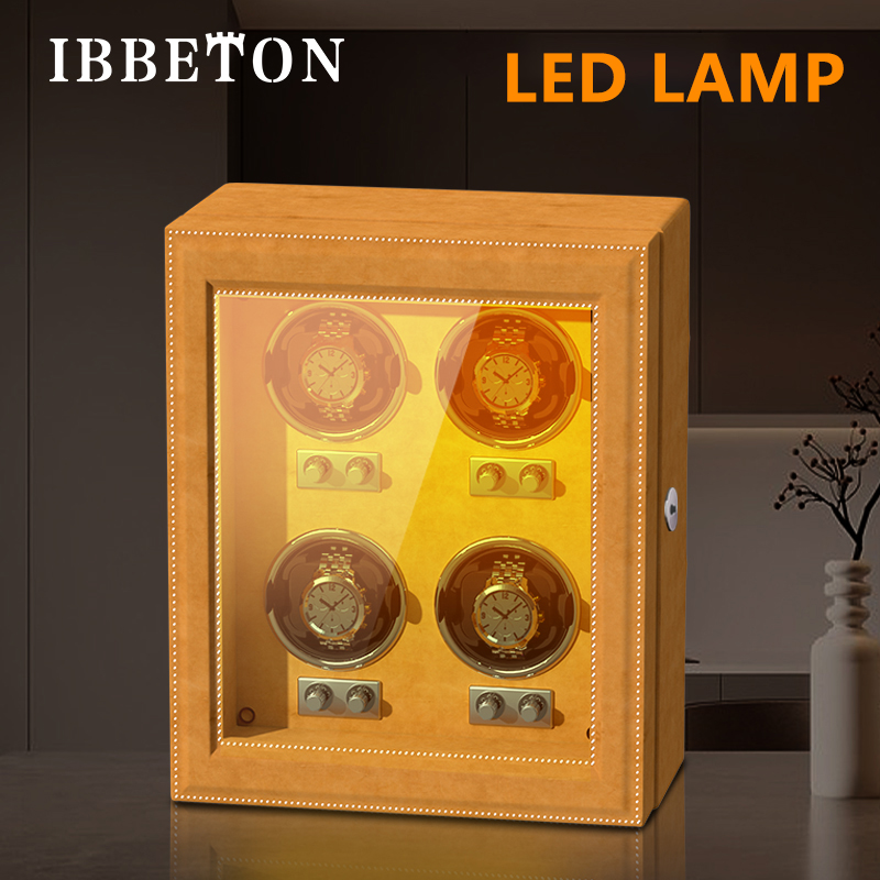 Montres de luxe en cuir PU équ - Watch Winder 4 Watches Automatic Silent avis et prix