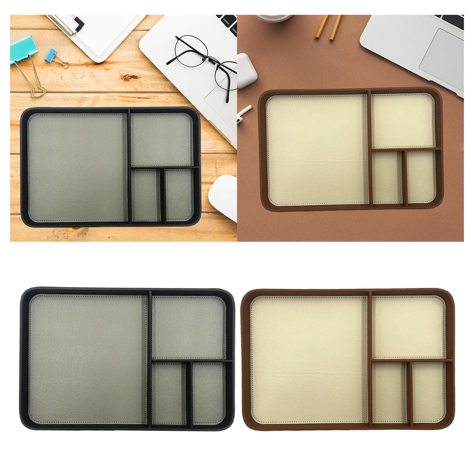 Valet Tray Plateau de table de - Valet Tray Nightstand Organizer Leather avis et prix