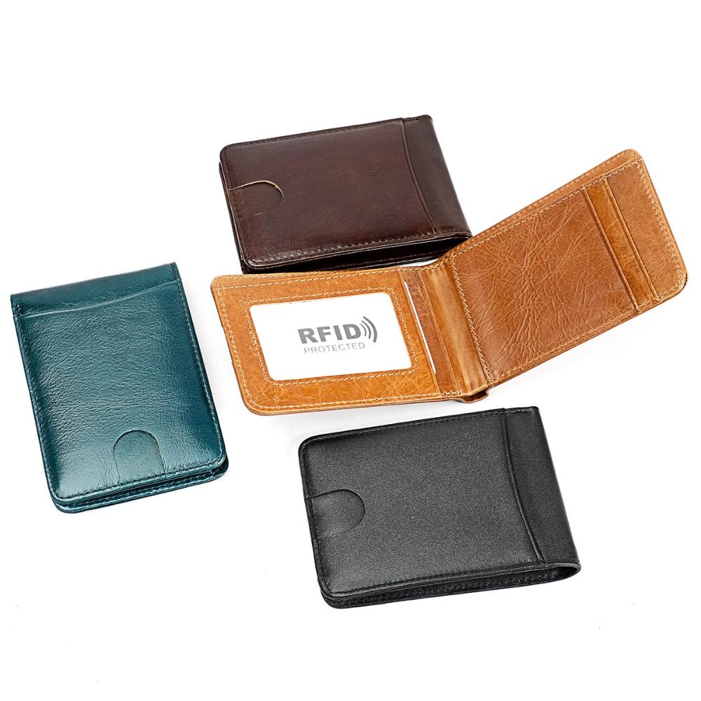 Portefeuille fin en cuir minim - Money Clip Minimalist Rfid Blocking avis et prix