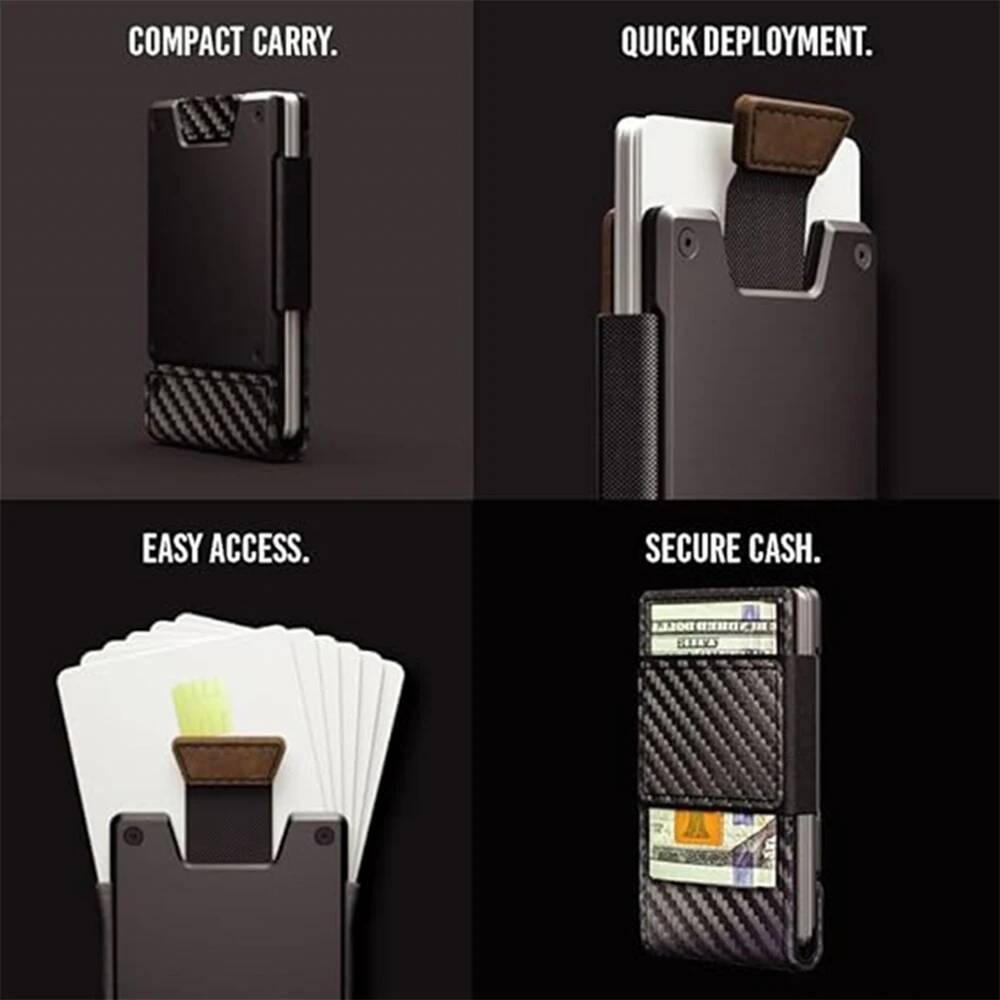 OUIO Portefeuille en cuir mini - Money Clip Minimalist Rfid Blocking avis et prix