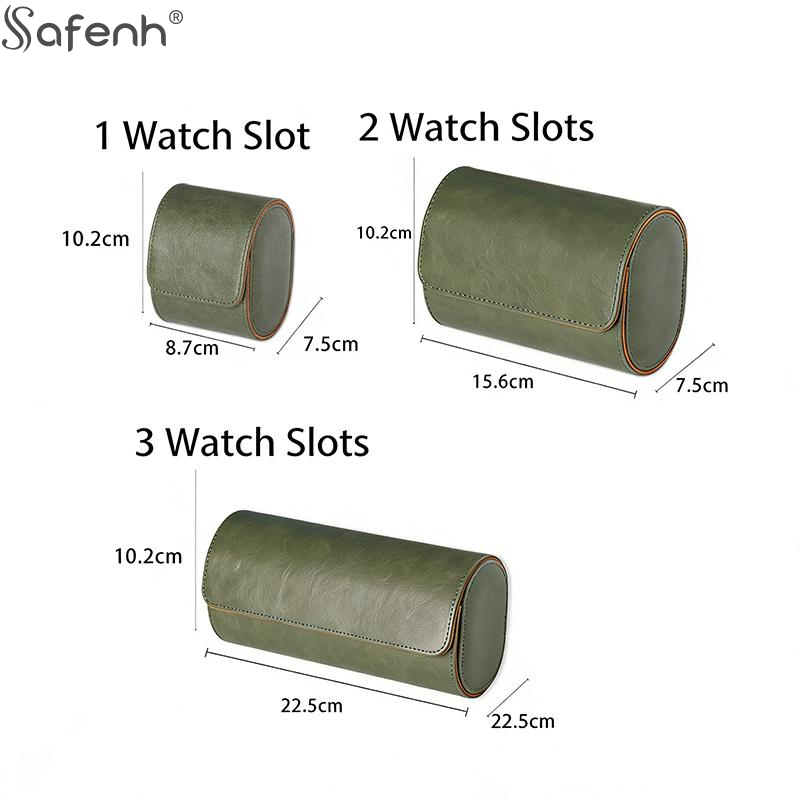 Étui de rangement de luxe en c - Watch Travel Roll Case 3 Slots Leather avis et prix