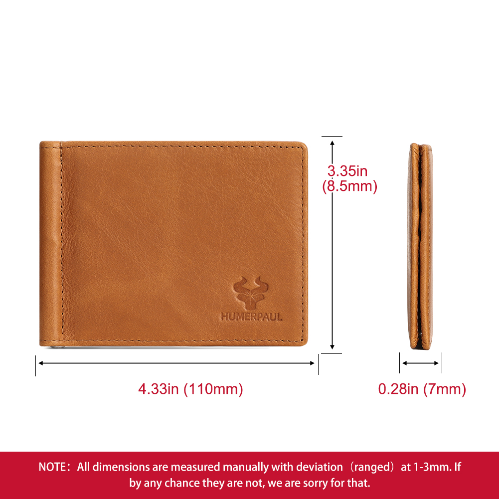Portefeuille fin en cuir vérit - Money Clip Minimalist Rfid Blocking avis et prix
