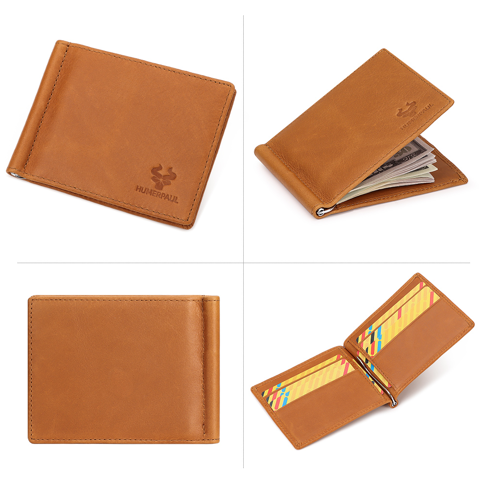 Portefeuille fin en cuir vérit - Money Clip Minimalist Rfid Blocking avis et prix