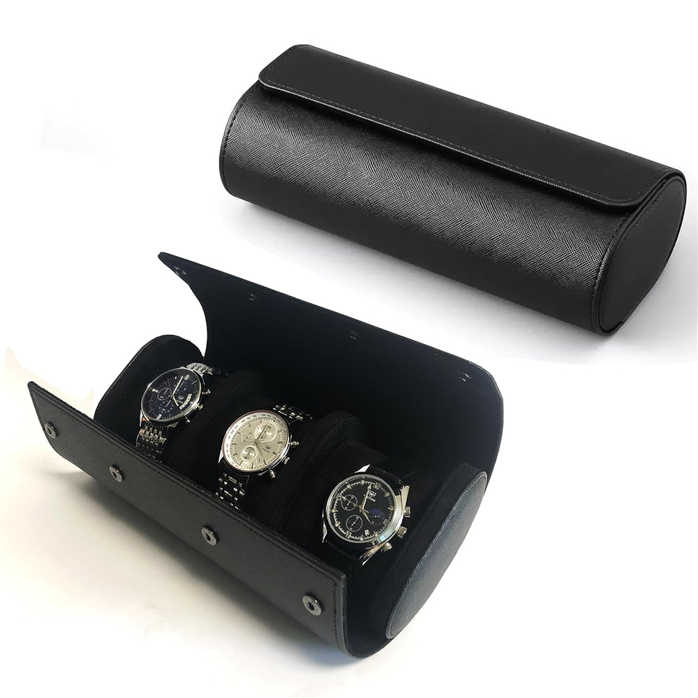 Étui de rangement pour montres - Watch Travel Roll Case 3 Slots Leather avis et prix