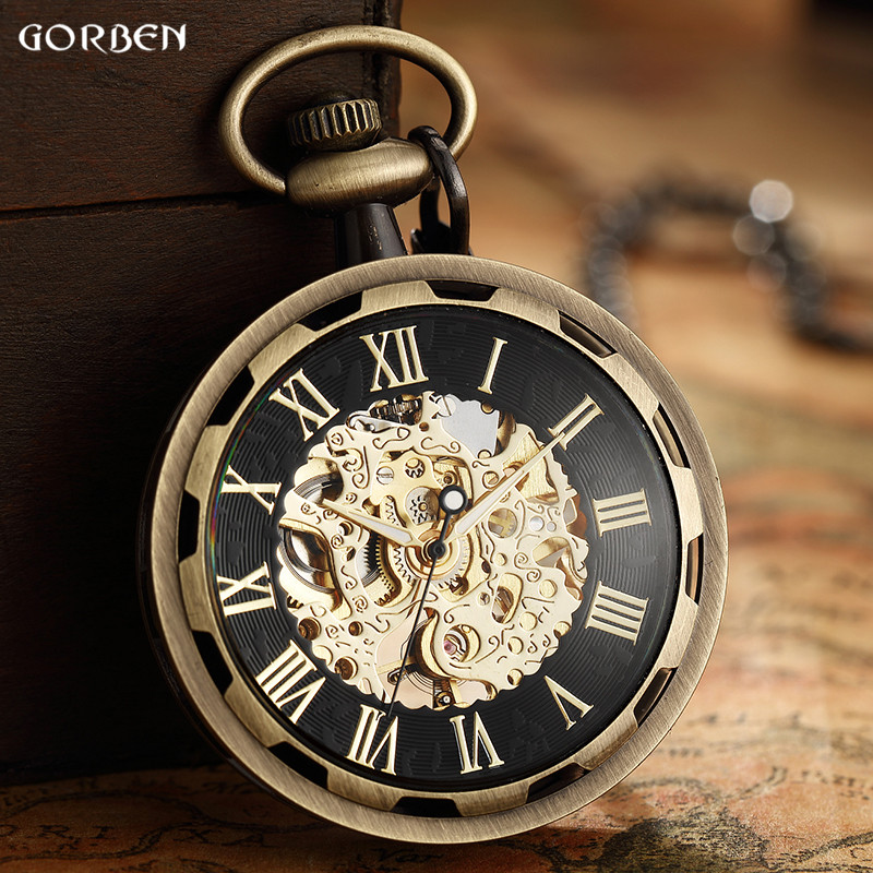 Montre Vintage avec Pendentif  - Pocket Watch Mechanical Skeleton Vintage avis et prix