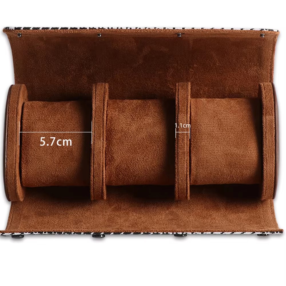 Étui de voyage pour montres -  - Watch Travel Roll Case 3 Slots Leather avis et prix