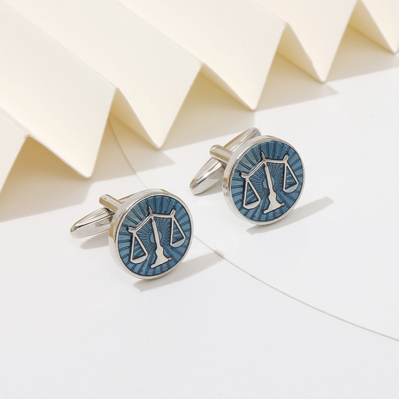 Boutons de manchette ronds en  - Cufflinks Men Stainless Steel Luxury avis et prix