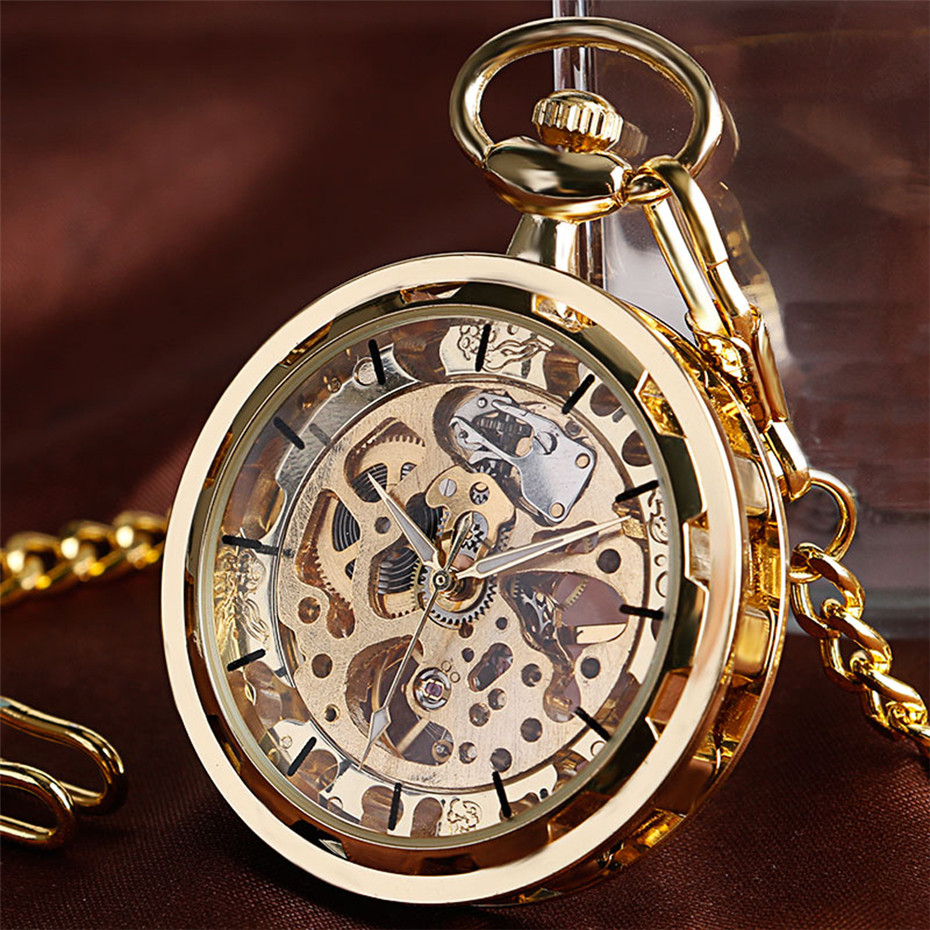 Montre de poche mécanique tran - Pocket Watch Mechanical Skeleton Vintage avis et prix