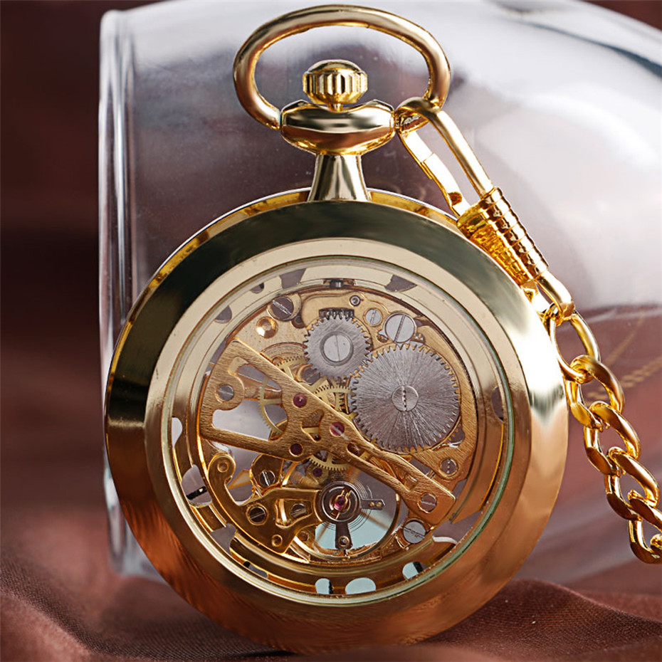 Montre de poche mécanique tran - Pocket Watch Mechanical Skeleton Vintage avis et prix