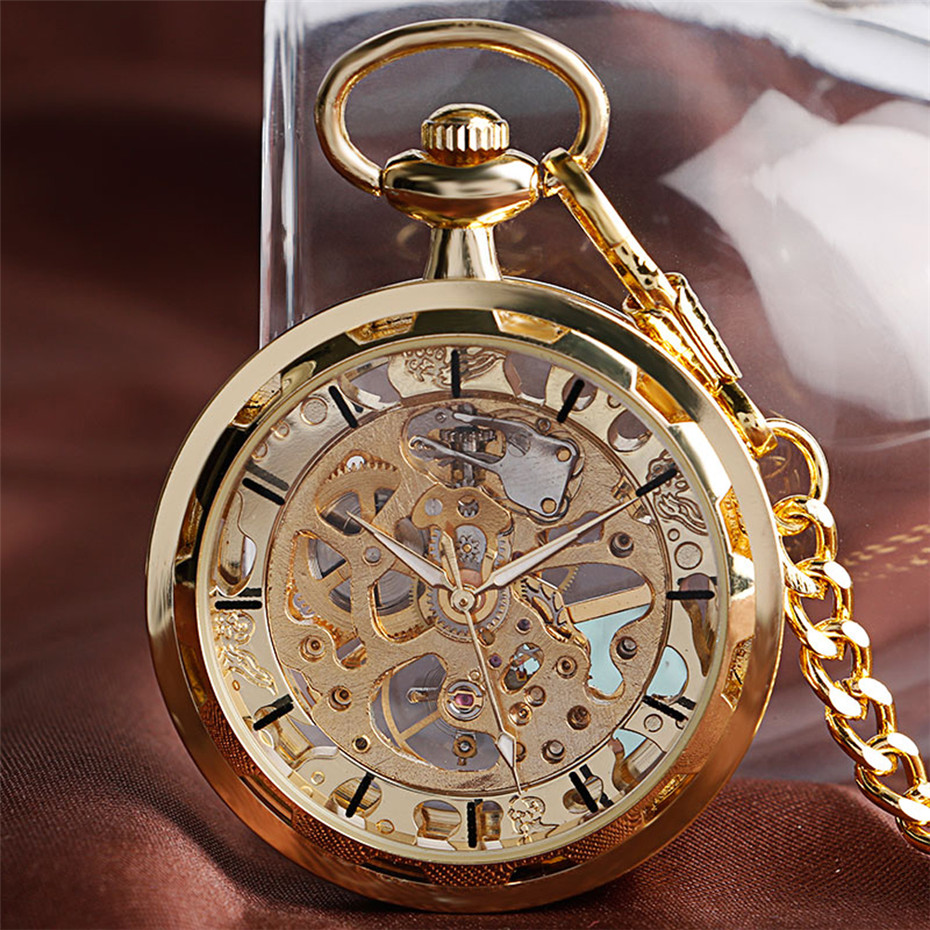 Montre de poche mécanique tran - Pocket Watch Mechanical Skeleton Vintage avis et prix