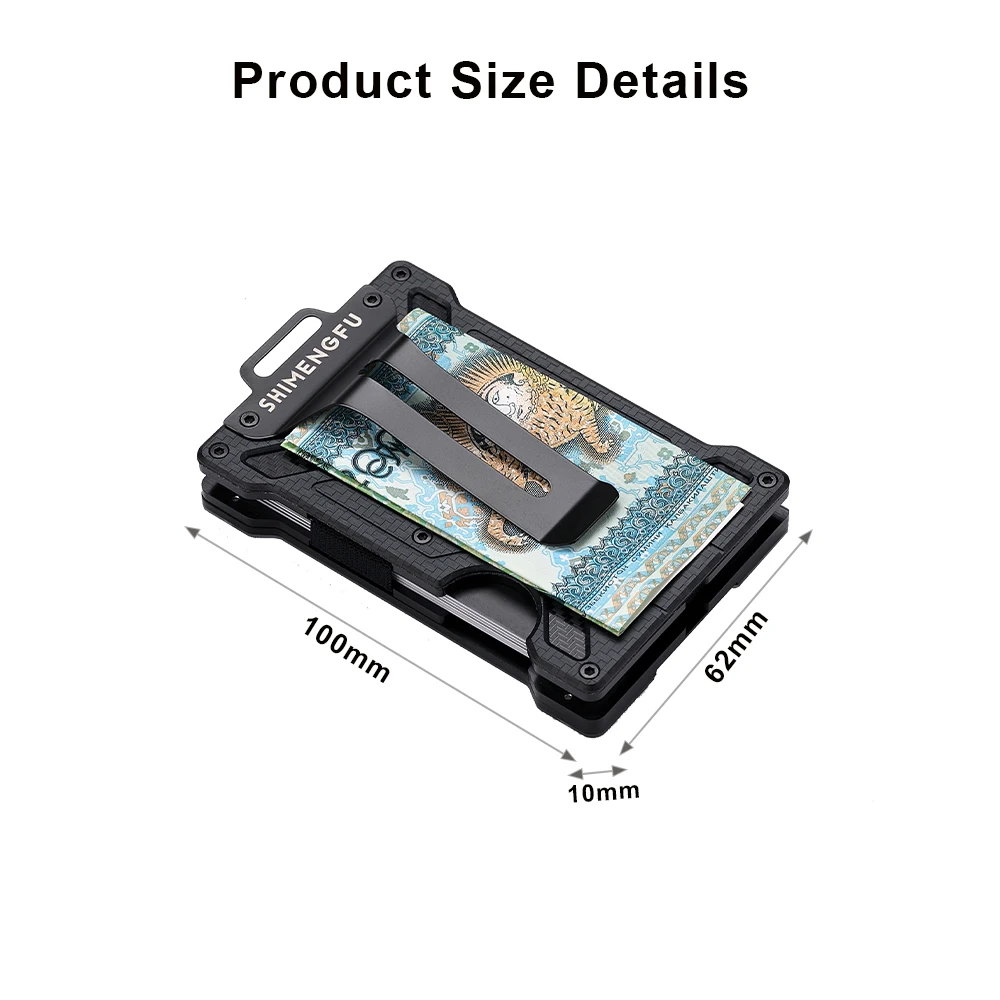 Portefeuille en fibre de carbo - Money Clip Minimalist Rfid Blocking avis et prix