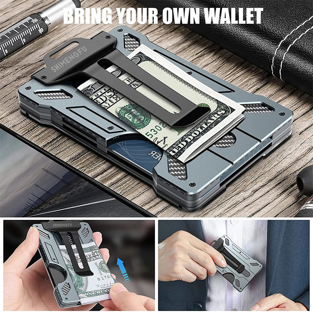 Portefeuille en fibre de carbo - Money Clip Minimalist Rfid Blocking avis et prix
